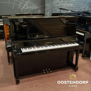 Yamaha UX30BL PE messing piano - 4784013, Zo goed als nieuw, Zwart, Piano