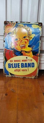 Blue Band - Emaille bord van Blue Band - Emaille bord -