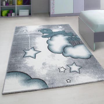 Kindervloerkleed | Kids | Beer | Blauw | 80x150 cm, Verzenden, Nieuw