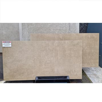 Keramiek tegel 40x80x3 Betonlook Taupe, Tuin en Terras, Tegels en Klinkers, Keramiek, Nieuw, Ophalen of Verzenden, 10 m² of meer