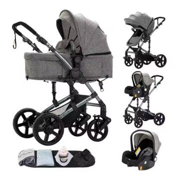3-in-1 Baby Kinderwagen met Hoge Zit en Reiswieg, Kinderen en Baby's, Kinderwagens en Combinaties, Verzenden, Nieuw