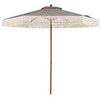 LIVSK Parasol met Franjes - 210 cm Buitendiameter - Robuuste, Verzenden, Nieuw