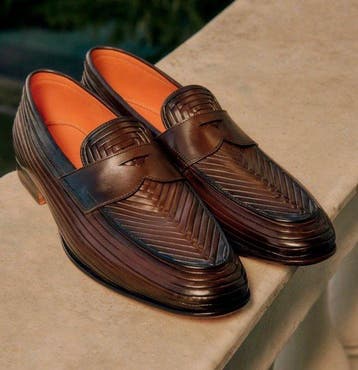 Santoni - Veterschoenen - Maat: EU 42, Nieuw