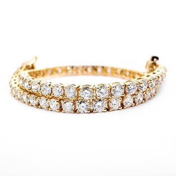 Armband - 14 karaat Geel goud - 5.46ct. tw. Diamant, Nieuw
