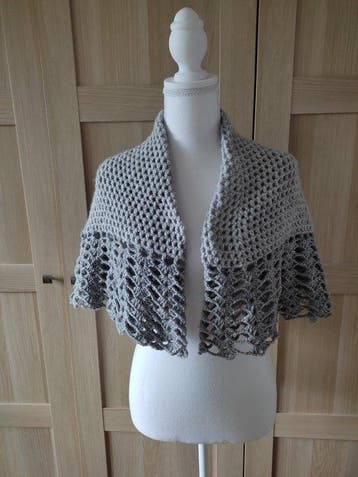 Textiel - 108 cm - 50 cm - pelerine uit de jaren zestig
