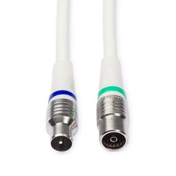 Coax kabel - Technetix - 5 meter (Digitaal, Wit), Verzenden, Nieuw