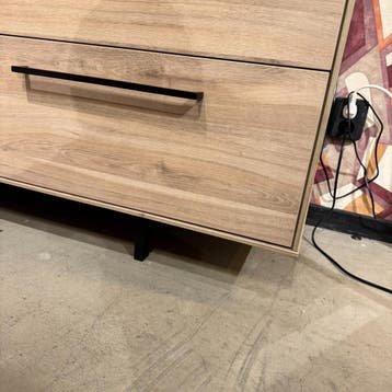 Dressoir Ricco -  2 Deur 3 La - Melamine - 182 cm - Pronto, 150 tot 200 cm, Eikenhout, Nieuw, Ophalen of Verzenden