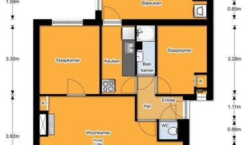 Te Huur 4 Kamer Appartement Jacob van Campenlaan In Hilversu, Direct bij eigenaar, Noord-Holland, Hilversum, Appartement