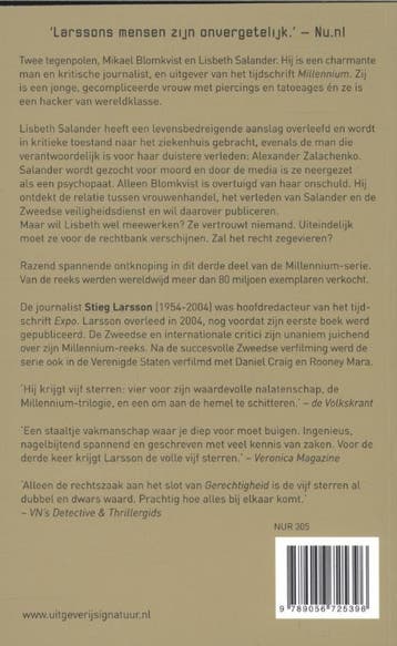Gerechtigheid / Millennium / 3 9789056725396 Stieg Larsson, Boeken, Verzenden, Gelezen, Stieg Larsson