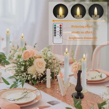 LED Flamlamp Kaarsen (6/18/24 stuks) met Afstandsbediening -, Verzenden, Nieuw