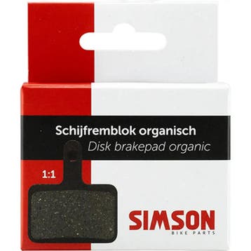 Simson Schijfremblokken organic zwart 1 paar voor schijfr..., Ophalen of Verzenden, Nieuw, Overige typen