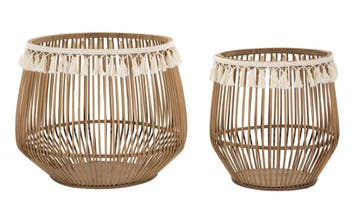 MAND FUJI SET 2ST CM Ø 47X39,5-34X36,5, Huis en Inrichting, Ophalen of Verzenden, Nieuw