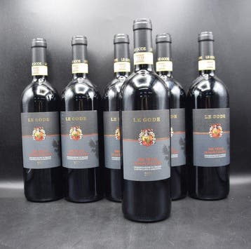 2017 Le Gode - Brunello di Montalcino - 6 Flessen (0.75, Nieuw
