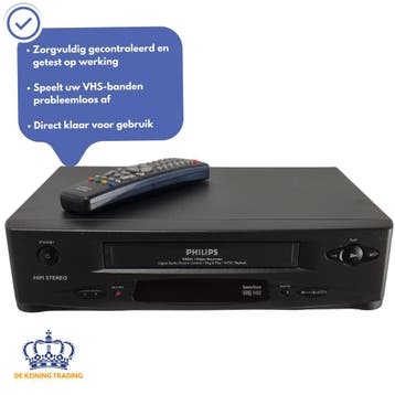 Philips VR501 | VHS Videorecorder | VHS Speler | Video Recor, Verzenden, Gebruikt, VHS-speler of -recorder