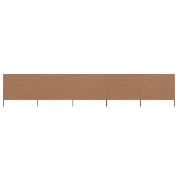Windscherm stof taupe 600cm - Retouraanbieding, Ophalen of Verzenden, Zo goed als nieuw