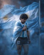 AT9 - [Canvas L] Diego Armando Maradona - Icona Mondiale, Verzamelen, Overige Verzamelen, Nieuw