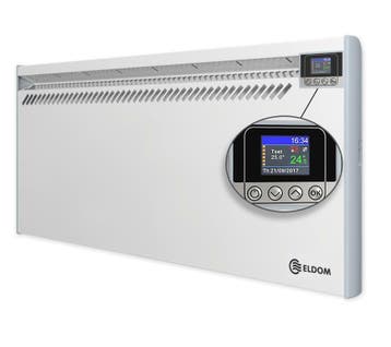 Elektrische wandconvector met elektronische thermostaat, 2kW, Ophalen of Verzenden, Nieuw, Elektrisch, Vrijstaand