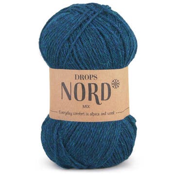 DROPS Nord Mix - 09 diepzee - Wol Garen, Ophalen of Verzenden, Nieuw