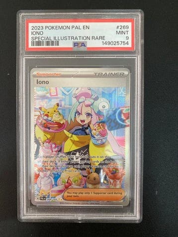 Pokémon - 1 Graded card - Iono pikachu eevee 269/193 Full, Nieuw
