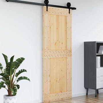vidaXL Deur NARVIK 85 x 210 cm Massief Grenenhout, Verzenden, Nieuw