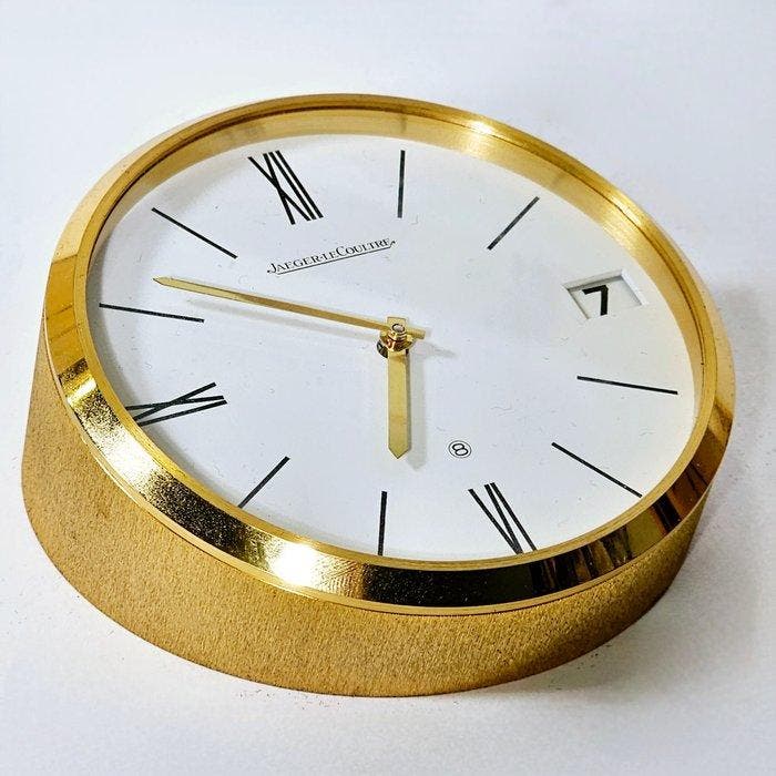 Bureauklok - Jaeger-LeCoultre - - Verguld messing -, Antiek en Kunst, Antiek | Klokken
