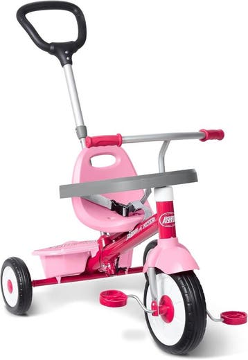 Duwfiets 3-in-1 Roze Stalen Frame | Laatste Stuk!, Fietsen en Brommers, Fietsen | Driewielers, Ophalen of Verzenden, Zo goed als nieuw