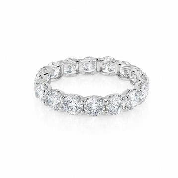 Zonder minimumprijs - Ring - 14 karaat Witgoud - 4.01ct. tw., Nieuw