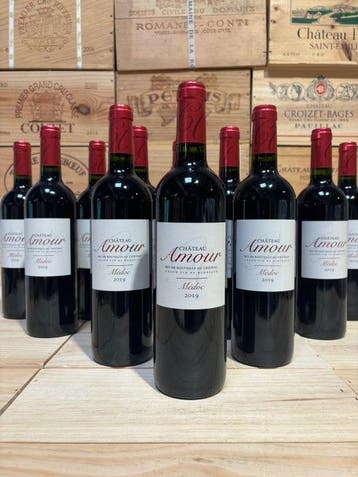 2019 Château Amour - Haut-Médoc - 12 Flessen (0.75 liter), Nieuw