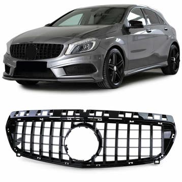 ACTIE Sport Grill Glans Zwart Mercedes A Klasse W176 J3700, Nieuw, Voor, Mercedes-Benz
