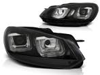 Koplampen VW Golf VI Tube design Zwart, Ophalen of Verzenden, Nieuw