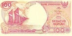 Indonesië - 100 Rupiah 1992 – Perahu Pinisi, Postzegels en Munten, Munten en Bankbiljetten | Verzamelingen, Verzenden