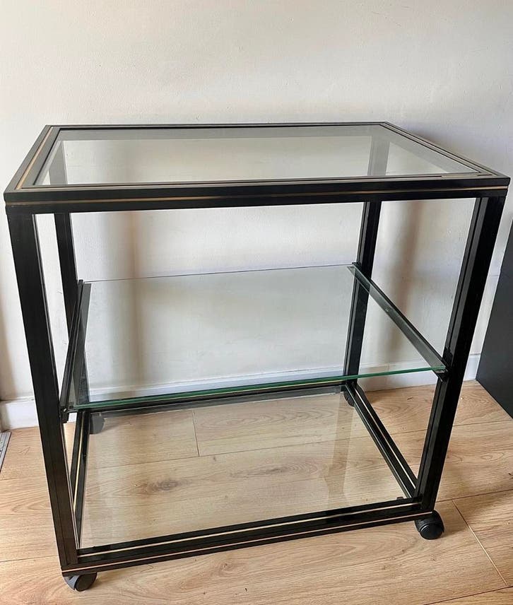 Vintage bar cart ‘Valentina’, Antiek en Kunst, Antiek | Spiegels, Ophalen of Verzenden