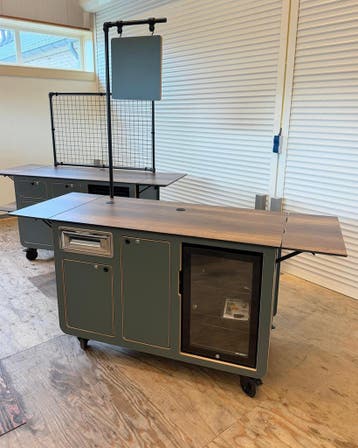 Mobiele bar kopen - maatwerk - verrijdbaar, Nieuw zonder verpakking, Meubilair