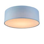 Plafondlamp blauw 30 cm incl. LED - Drum LED, Verzenden, Nieuw, Stof, Modern