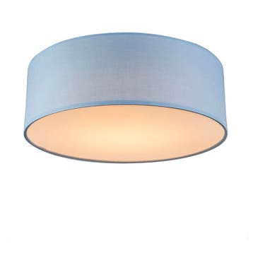 Plafondlamp blauw 30 cm incl. LED - Drum LED, Verzenden, Nieuw
