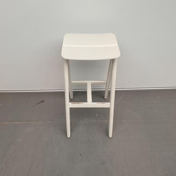 Gispen HAY eiken houten kruk - wit - zithoogte 76 cm, Ophalen of Verzenden, Nieuw