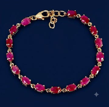 Zonder minimumprijs - Tennis armband Zilver - 9.60ct. tw.