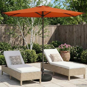 vidaXL Tuinparasol met Basis 270 x 270 cm Polyester, Verzenden, Nieuw, 2 tot 3 meter