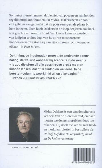 Poot & poes 9789046705070 Midas Dekkers, Verzenden, Gelezen, Midas Dekkers
