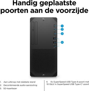 HP Z1 G9 Tower , 16GB , 512GB SSD , i7-12700 B-Grade, Computers en Software, 2 tot 3 Ghz, 512GB SSD, Refurbished, Ophalen of Verzenden