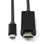 USB C naar HDMI kabel | Roline | 3 meter (4K@60Hz), Computers en Software, Pc- en Netwerkkabels, Verzenden, Nieuw