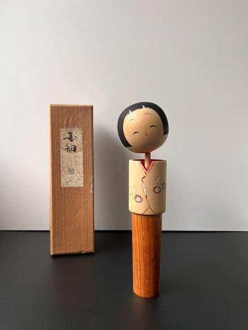 Beeld, Kosode Mustard Seed Doll - 32 cm - Hout