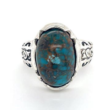 Zilver - Ring - Natuurlijke Turkoois