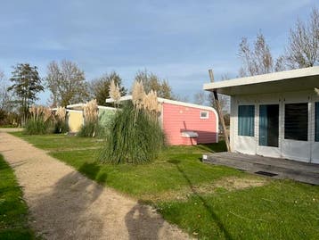 kampeer cabin chalet safari hut camping lodge glamping 8x