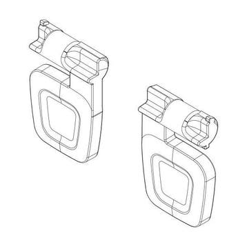 Thule Yepp Voetsteun Clips voor Yepp Nexxt Maxi, Fietsen en Brommers, Fietsaccessoires | Fietsstoeltjes, Verzenden, Nieuw