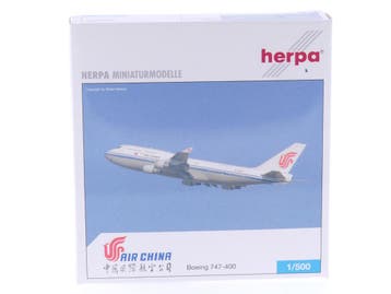 Schaal 1:500 Herpa 514255 Air China Boeing 747-400 Reg. B..., Ophalen of Verzenden, Zo goed als nieuw