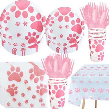 40-delige Honden party decoratie set Happy Birthday Dogs, Dieren en Toebehoren, Ophalen of Verzenden, Nieuw