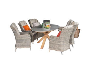 Garden Impressions Scotland tafel 230x115cm ovaal Napoli, Tuin en Terras, Nieuw