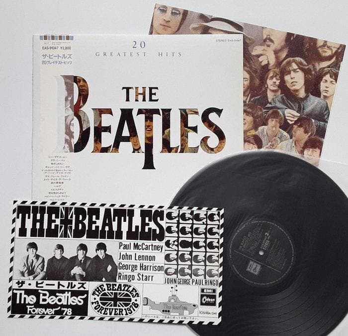 Beatles - LP - JAPAN - 20 Greatest His - Rare plus STICKER, Cd's en Dvd's, Vinyl Singles