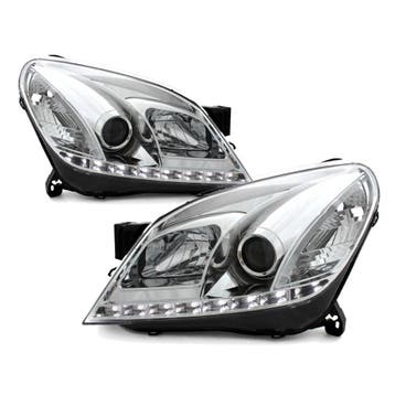 Koplampen Opel Astra H 04-09 D-Lite chroom, Ophalen of Verzenden, Nieuw